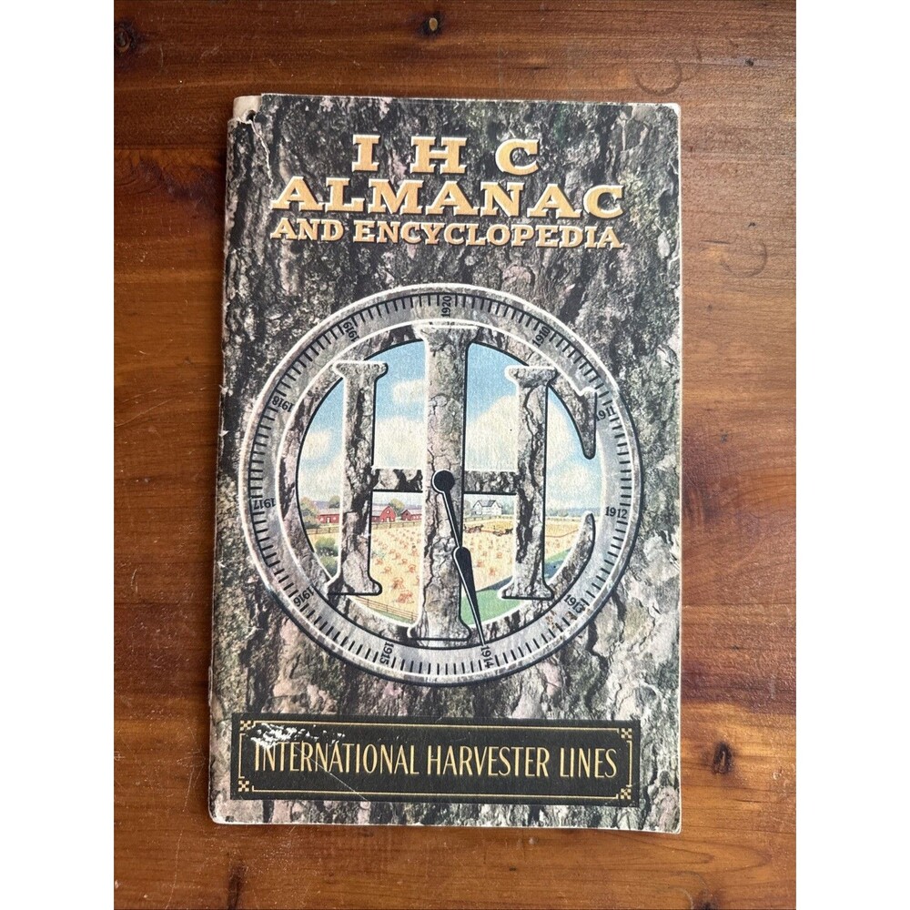 Antique 1914 International Harvester IHC Almanac And Encyclopedia Softcover Book